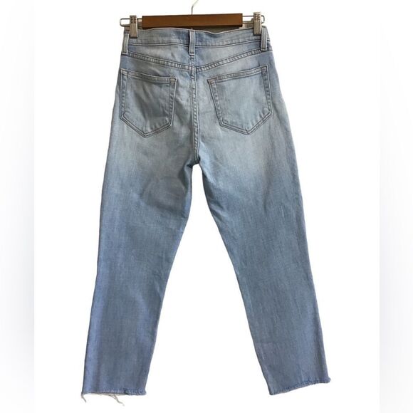 L’AGENCE Blue High Waist Denim Cropped Jeans Size 25 - Picture 2 of 11